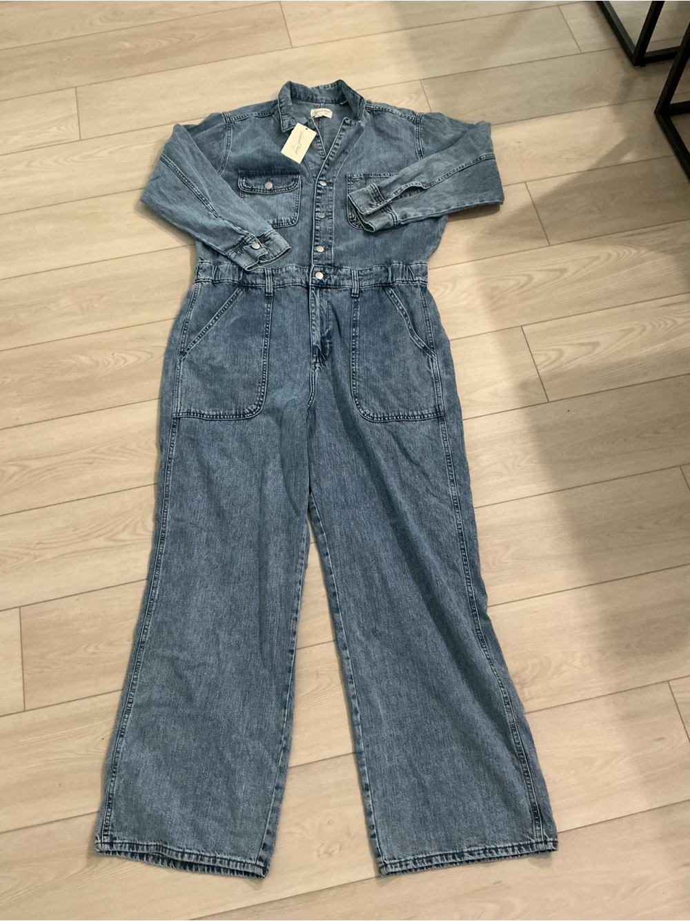 Universal Thread Blue Denim Women's Utility Jumpsuit